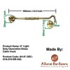 6" Light Duty Decorative Brass Cabin Hook